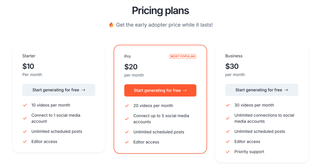 WaveGen.ai Review: Is It Worth It For Amazing Creators? 7 WaveGen.ai pricing plan photo
