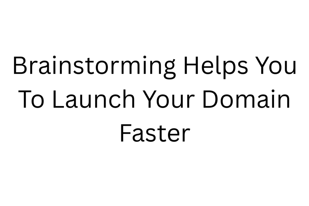 1. Brainstorming