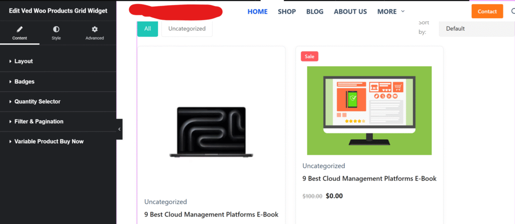 V-Tech Studio Widgets For Elementor Honest Review 3 4. Woo Product Grid Widget