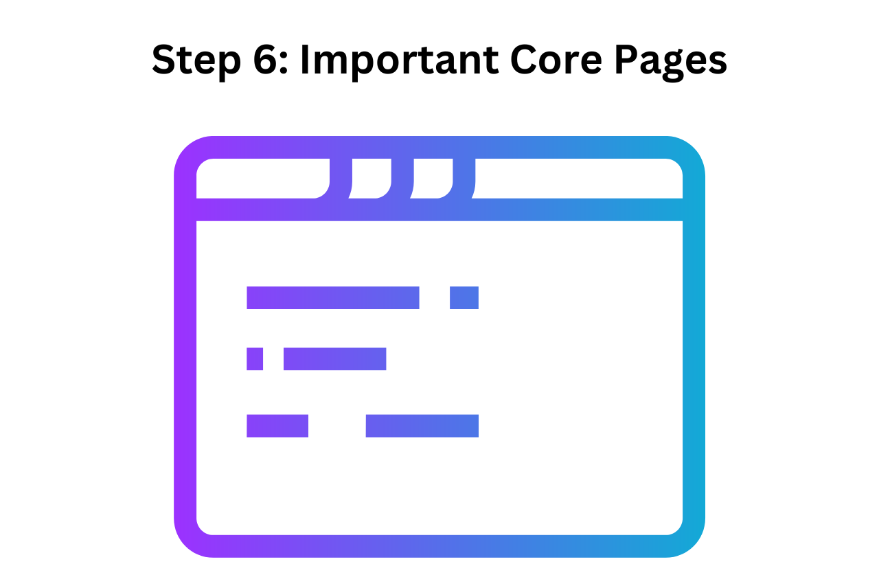 Step 6: Create Important Core Pages For Your Website