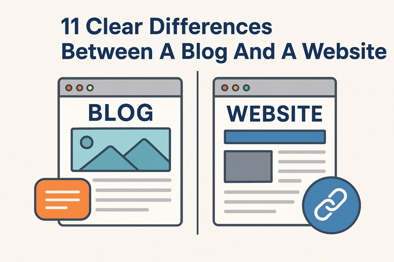 11 Clear Difference Between A Blog And A Website